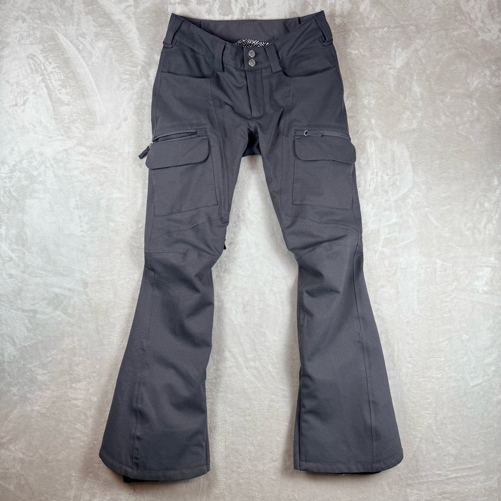 Burton DryRide Gray Snowboard Ski Pants Womens Size S Waterproof Insulated